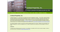 Desktop Screenshot of cortlandproperties.com