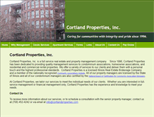 Tablet Screenshot of cortlandproperties.com